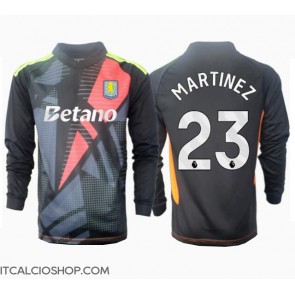 Aston Villa Emiliano Martinez #23 Portiere Seconda Maglia 2024-25 Manica Lunga